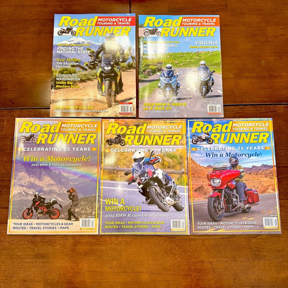 5 Road Runner Motorcycle Touring and Travel Magazine June 2025 Win a Motorcycle